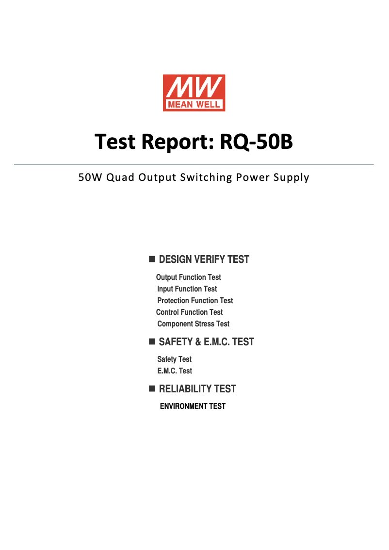 Image de la première page du manuel de l'appareil RQ-50B