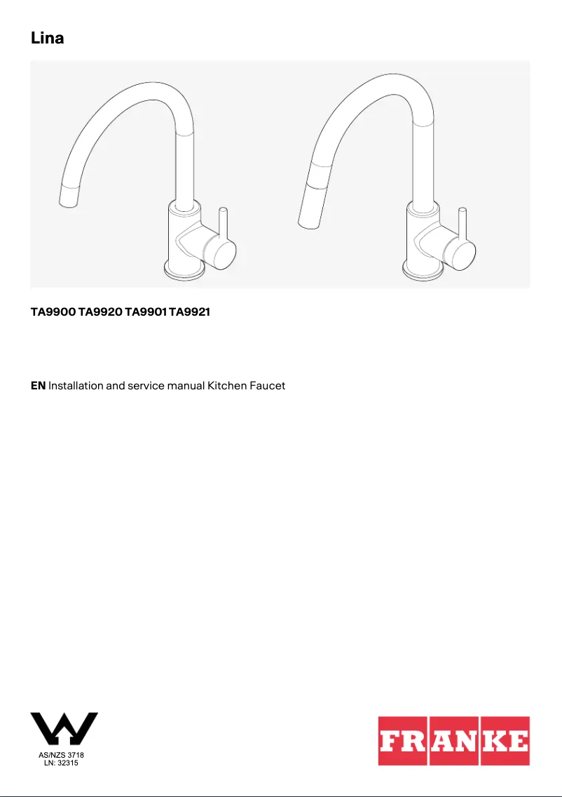 Imagen de la primera página del manual del dispositivo Lina TA9901