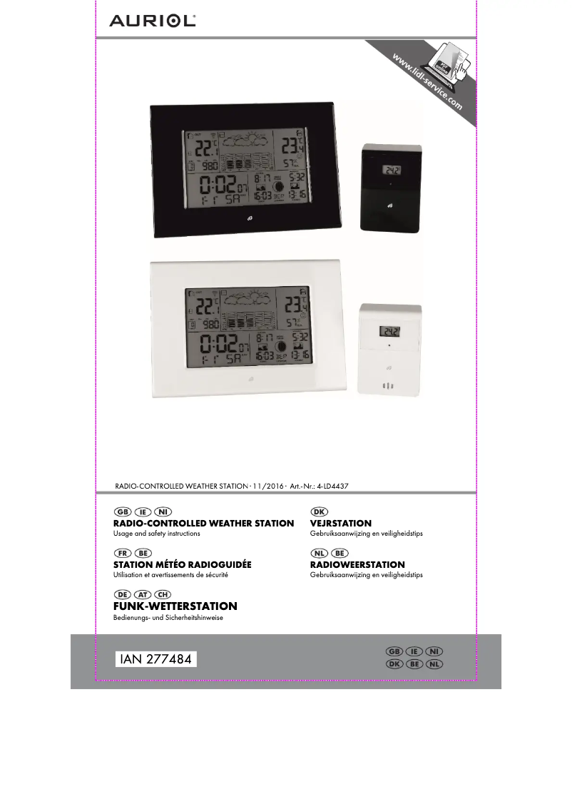 Página 1 del manual Manual de usuario Auriol IAN 277484