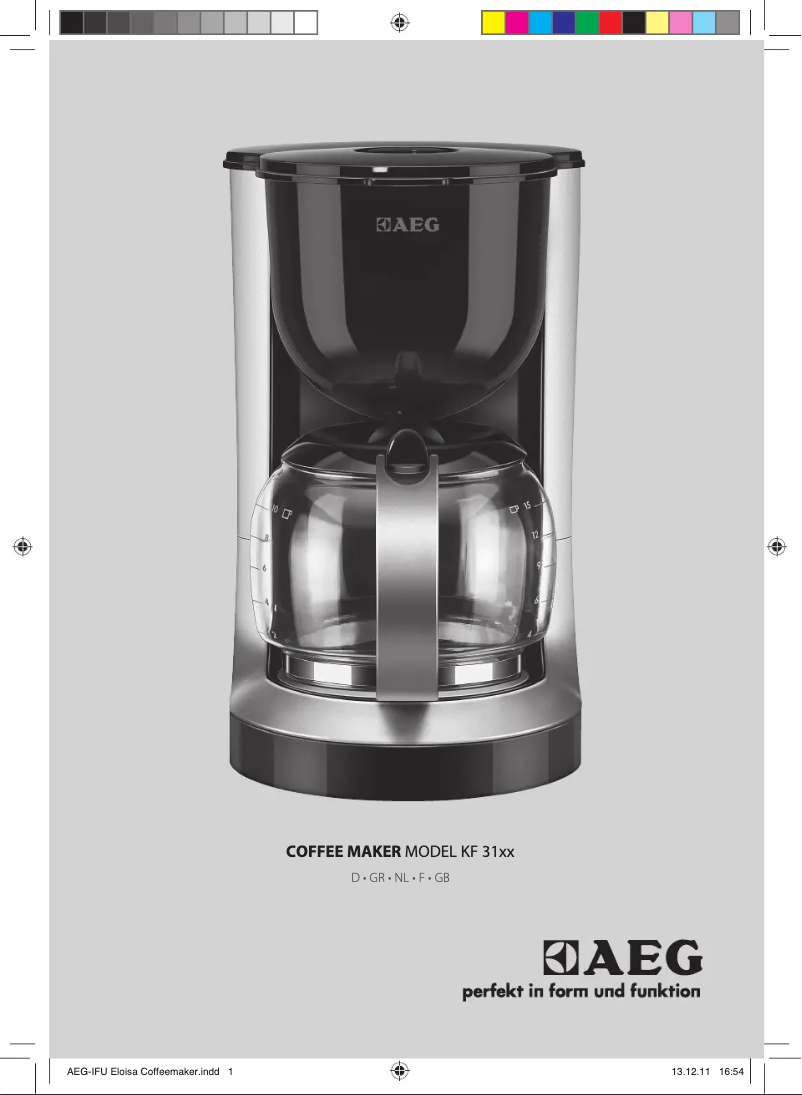 Page n°1 - Manuel utilisateur DeLonghi KF3110