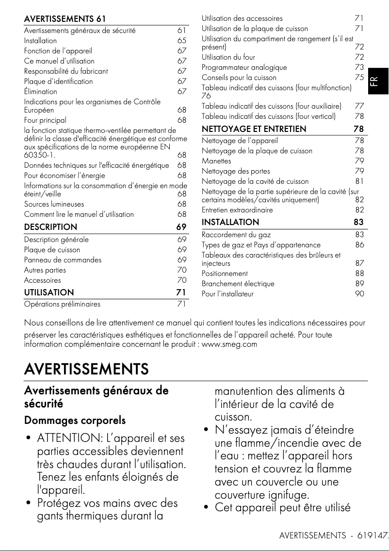 Image de la première page du manuel de l'appareil CX103GMBL