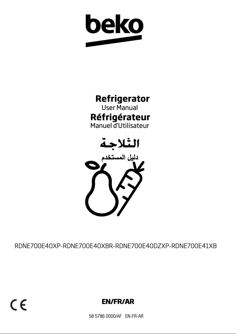 Page n°1 - Manuel utilisateur Beko RDNE700E40DZXP