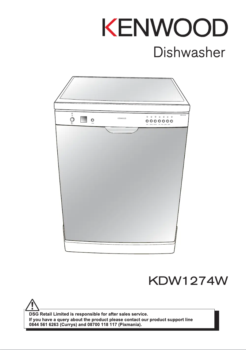 Page 1 de la notice Manuel utilisateur Kenwood KDW1274W