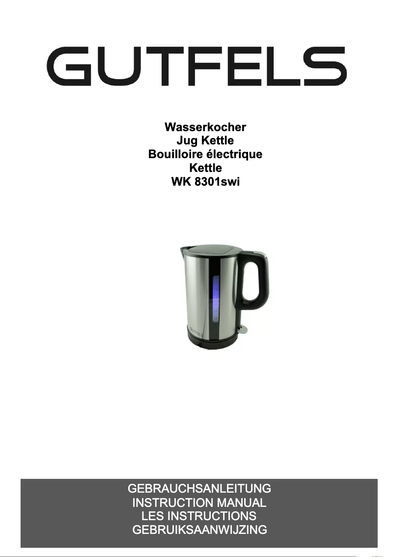 Page 1 de la notice Manuel utilisateur GUTFELS WK 8301 SWI