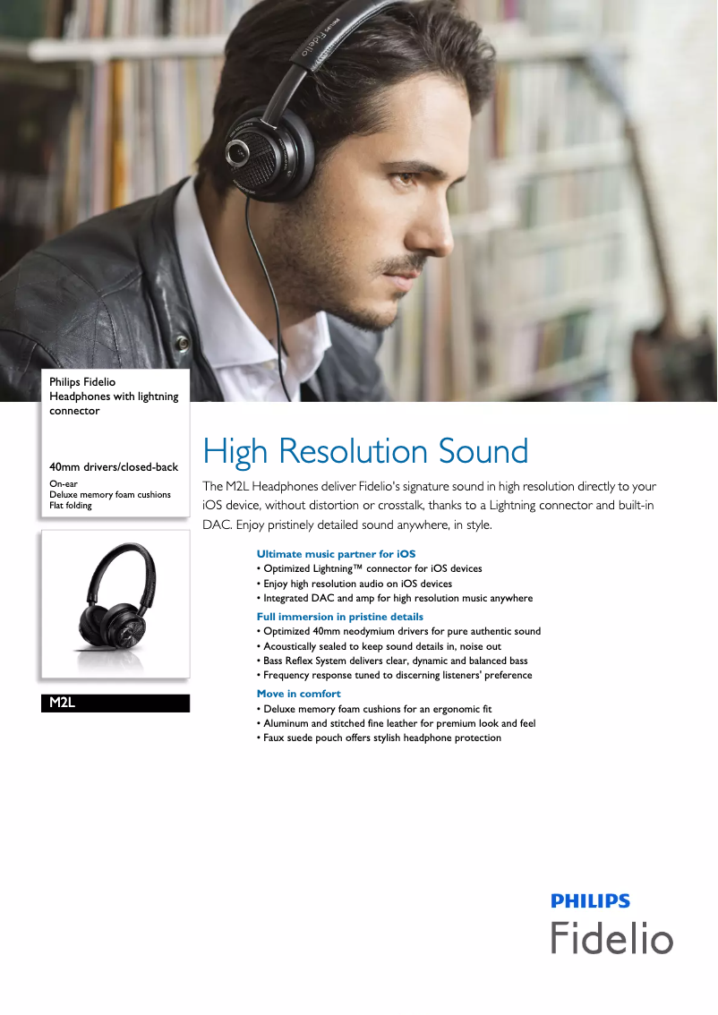 Image de la première page du manuel de l'appareil Fidelio M2L