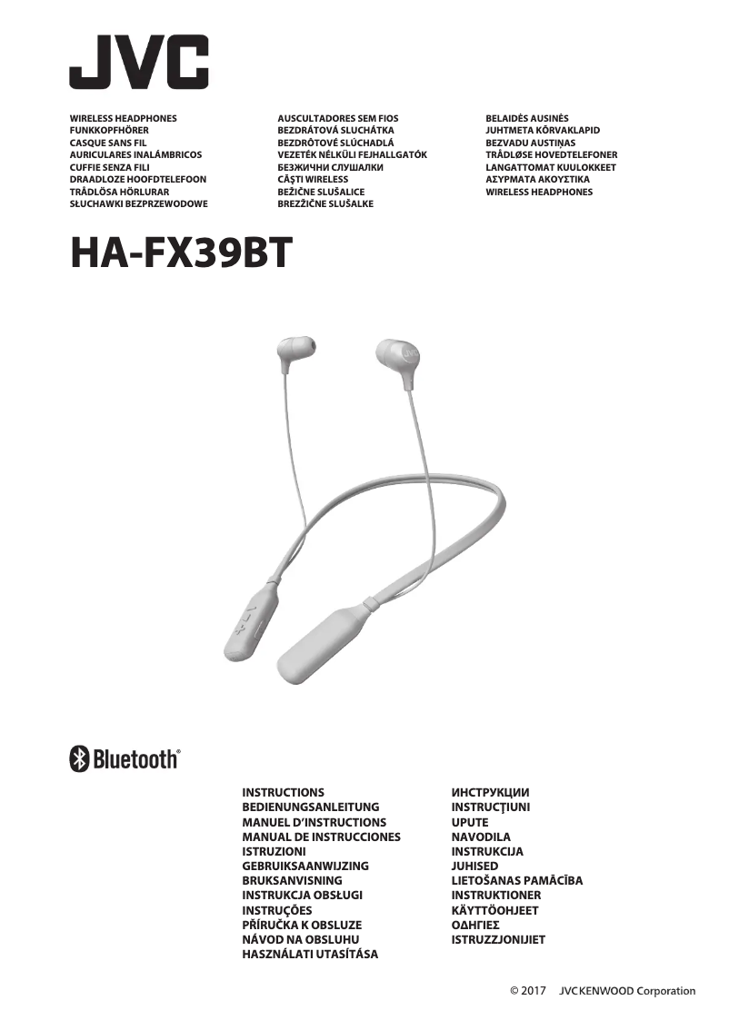 Página 1 del manual Manual de usuario JVC HA-FX39BT