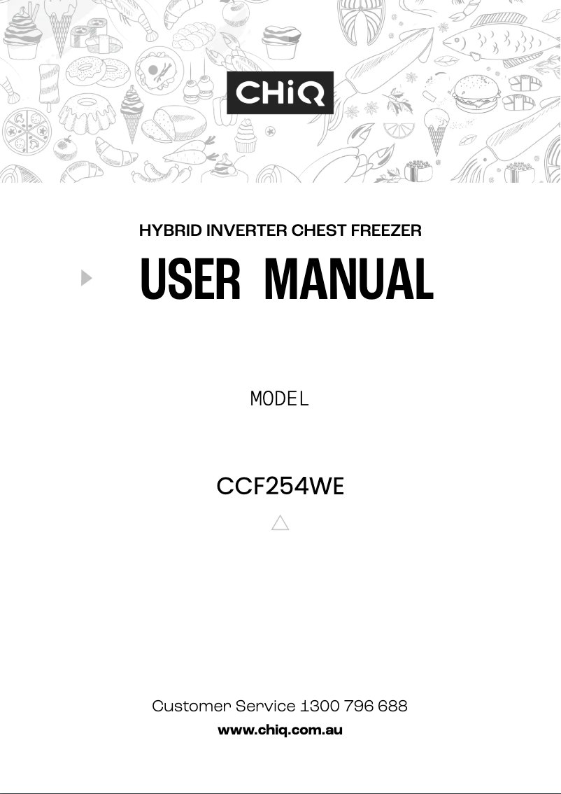 Page 1 de la notice Manuel utilisateur CHiQ CCF254WE