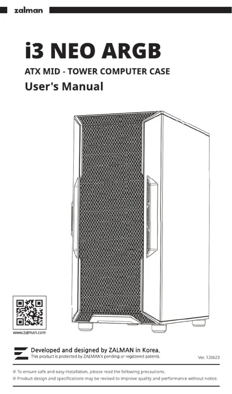 Image de la première page du manuel de l'appareil i3 NEO ARGB