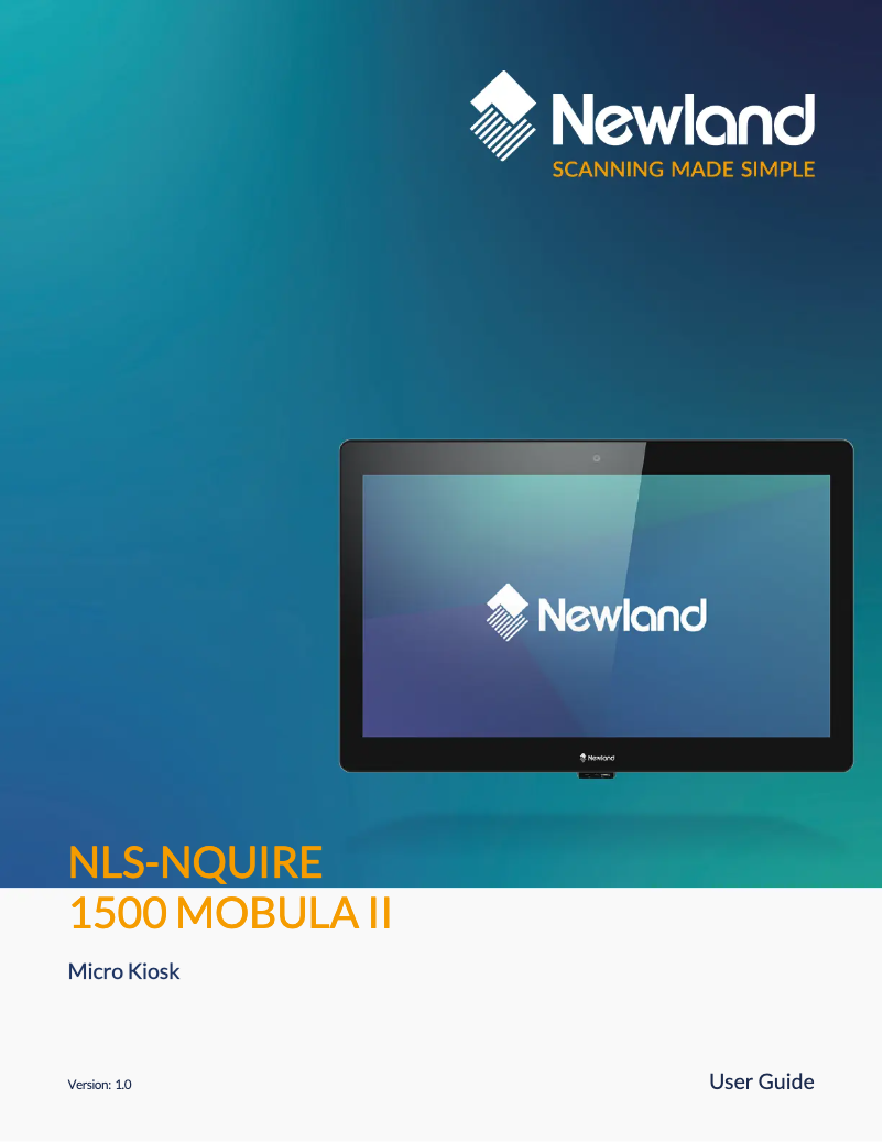 Página 1 del manual Manual de usuario Newland NQuire 1500 Mobula II