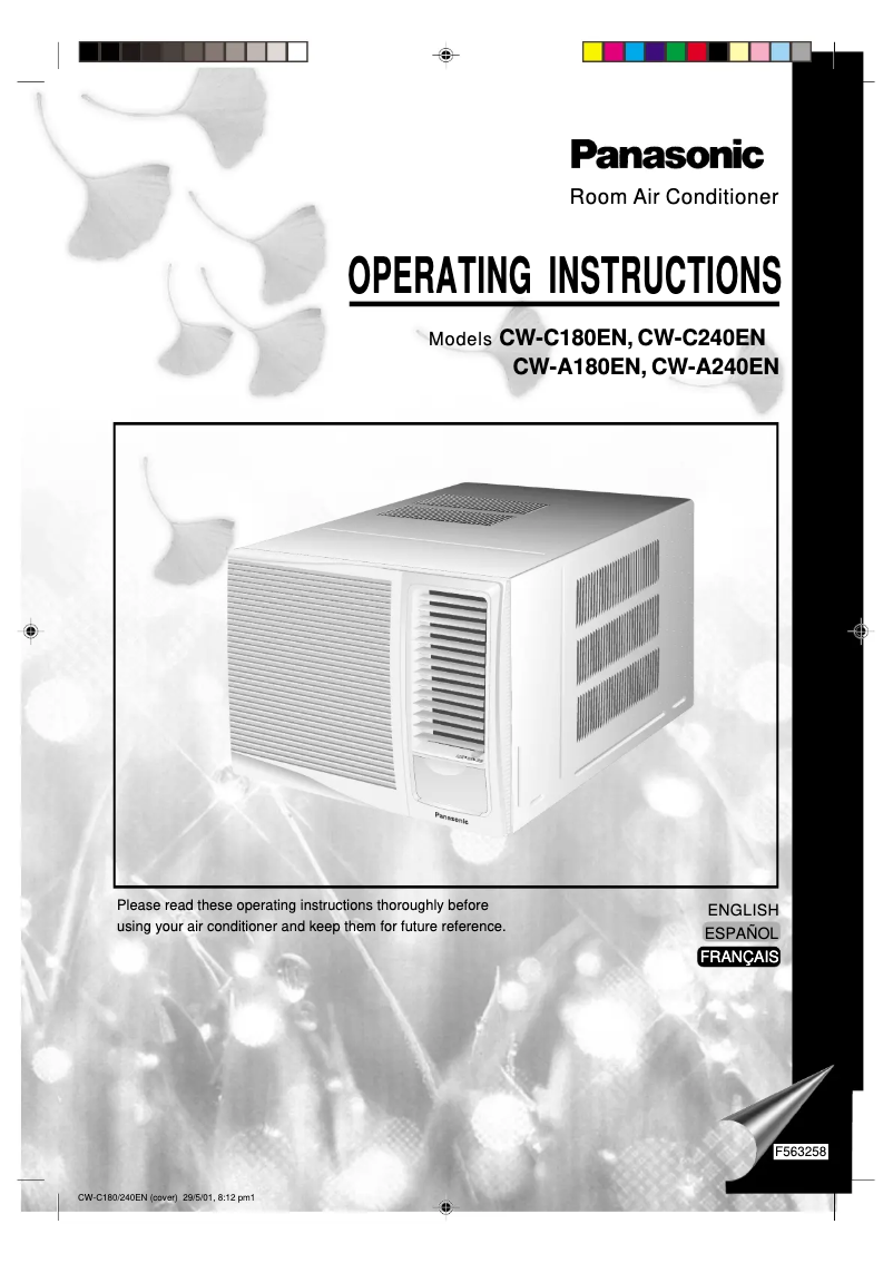 Page 1 de la notice Manuel utilisateur Panasonic CW-C240EN