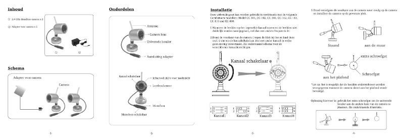 Page 1 de la notice Manuel utilisateur Trebs Comfortcam CC-111