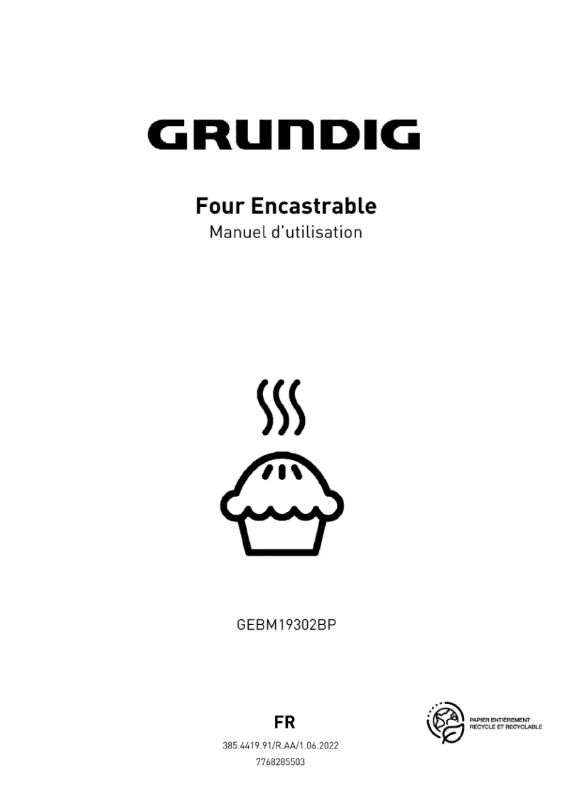 Página 1 del manual Manual de usuario Grundig GEBM19302BP