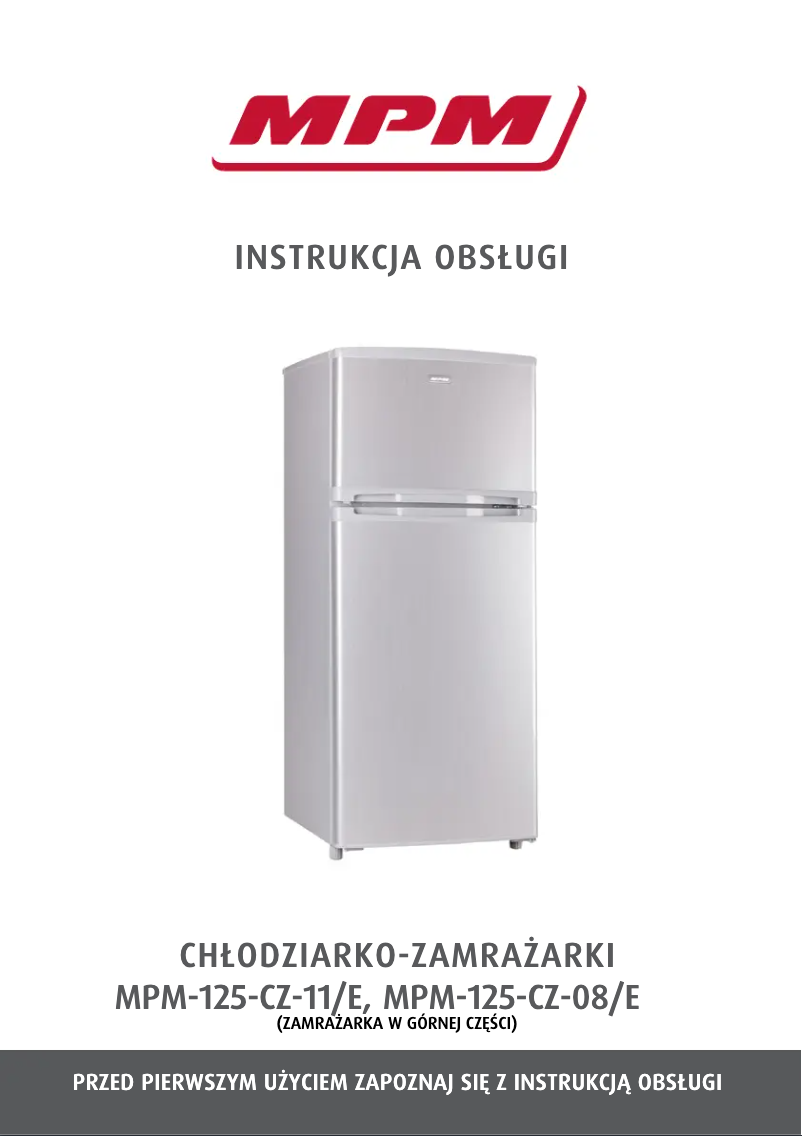 Page n°1 - Manuel utilisateur MPM MPM-125-CZ-11/E