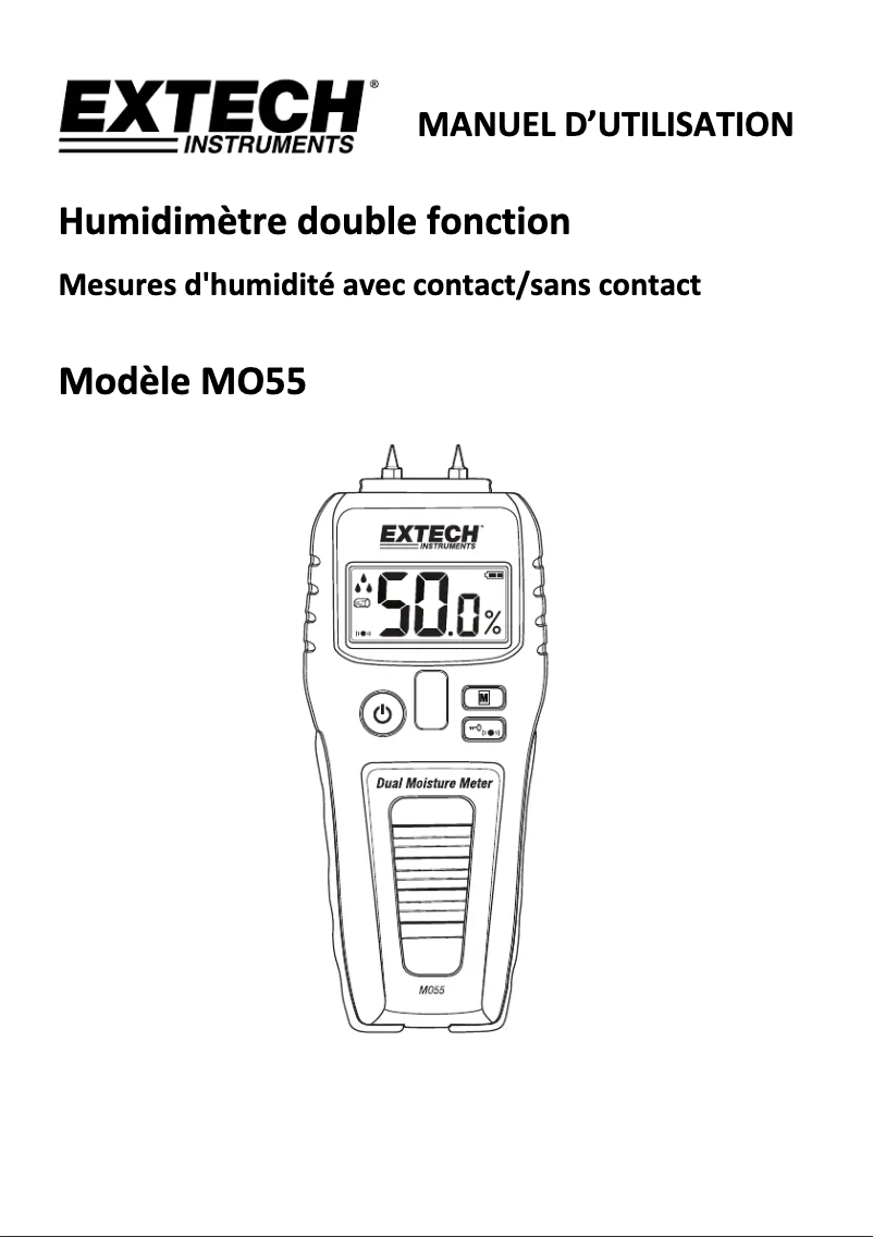 Image de la première page du manuel de l'appareil MO55