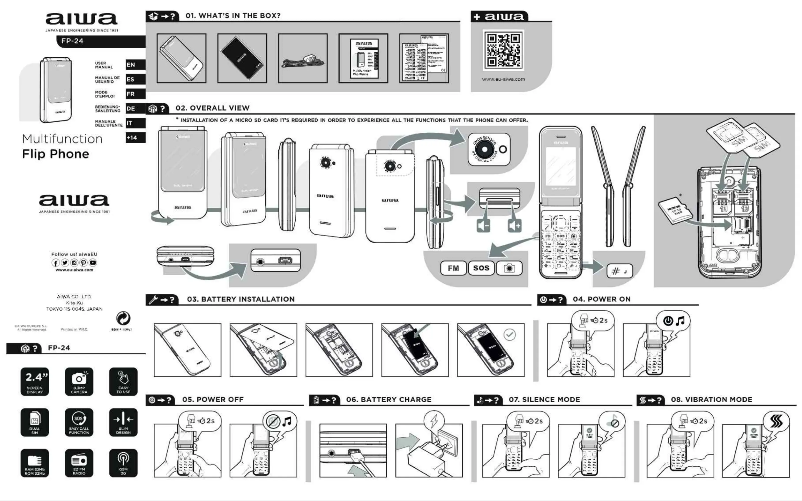 First page image of the manual for FP-24BKMKII