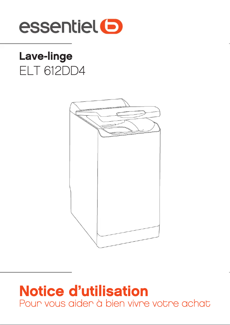 Page 1 de la notice Manuel utilisateur Essentiel B ELT 612 DD4