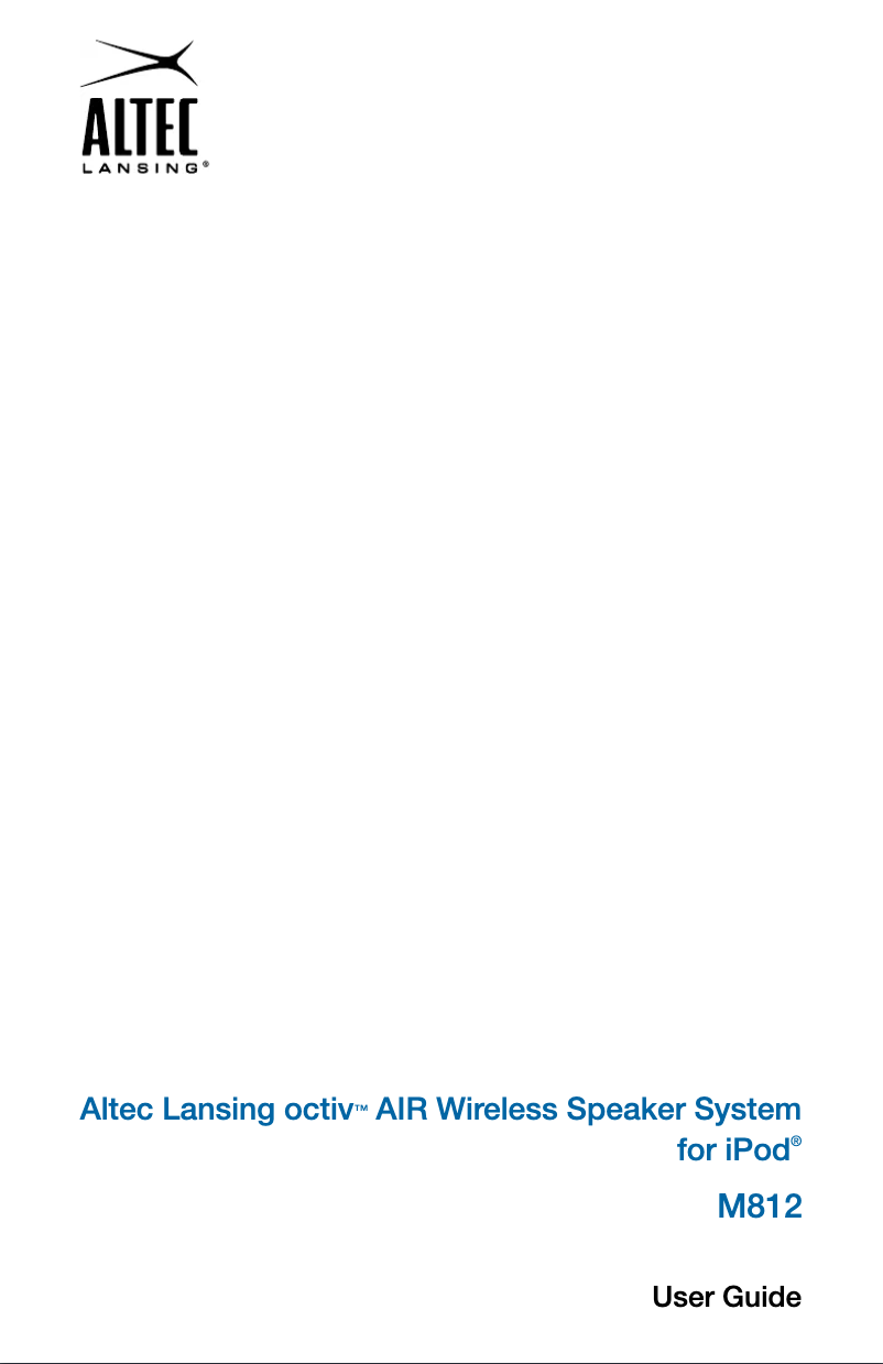 Página 1 del manual Manual de usuario Altec Lansing Octiv Air Wireless M812