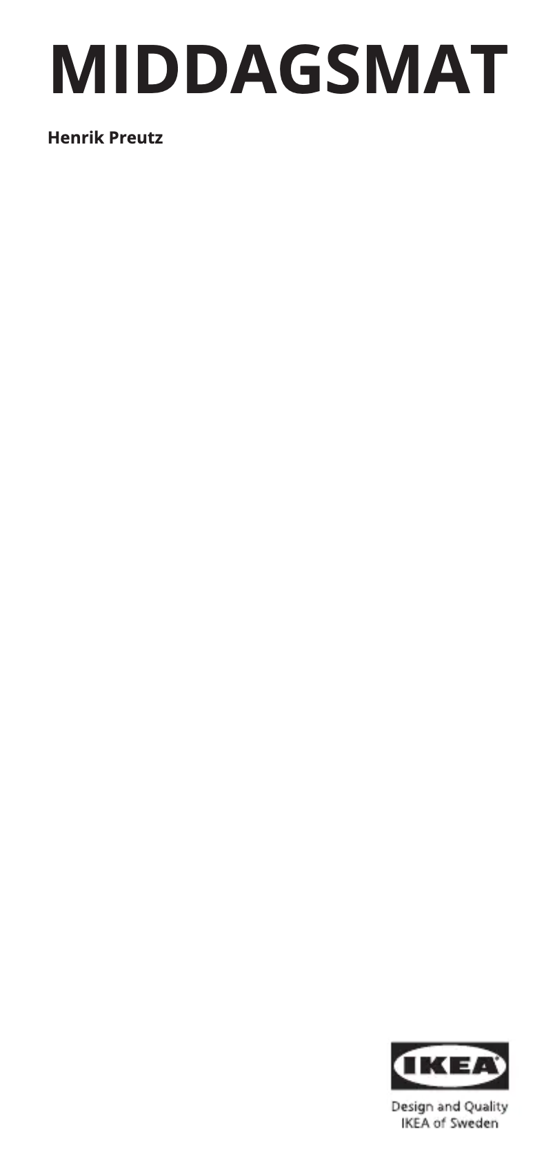 Page 1 de la notice Manuel utilisateur Ikea MIDDAGSMAT 104.637.21