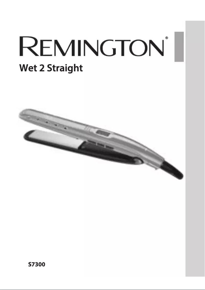 Page 1 de la notice Manuel utilisateur Remington Wet 2 Straight S7300