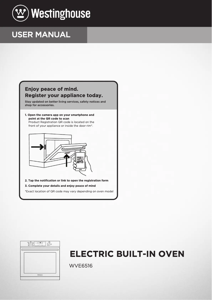 Image de la première page du manuel de l'appareil WVE6516SD