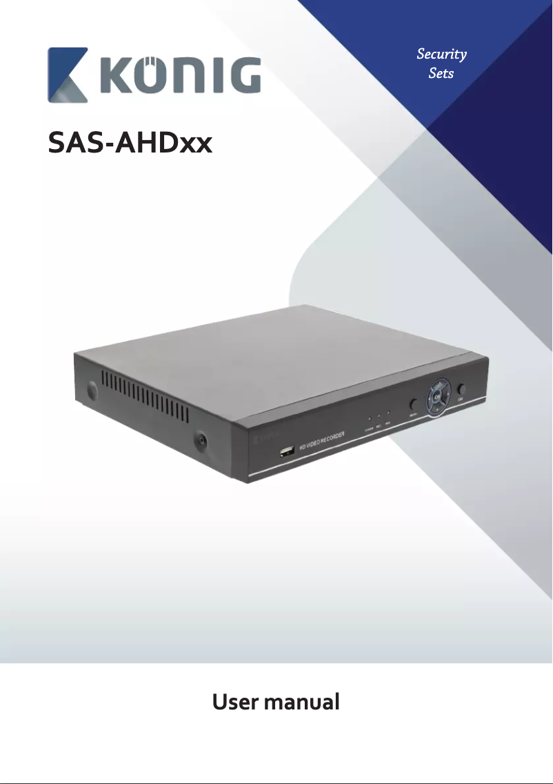 Page 1 de la notice Manuel utilisateur Konig SAS-AHD1004