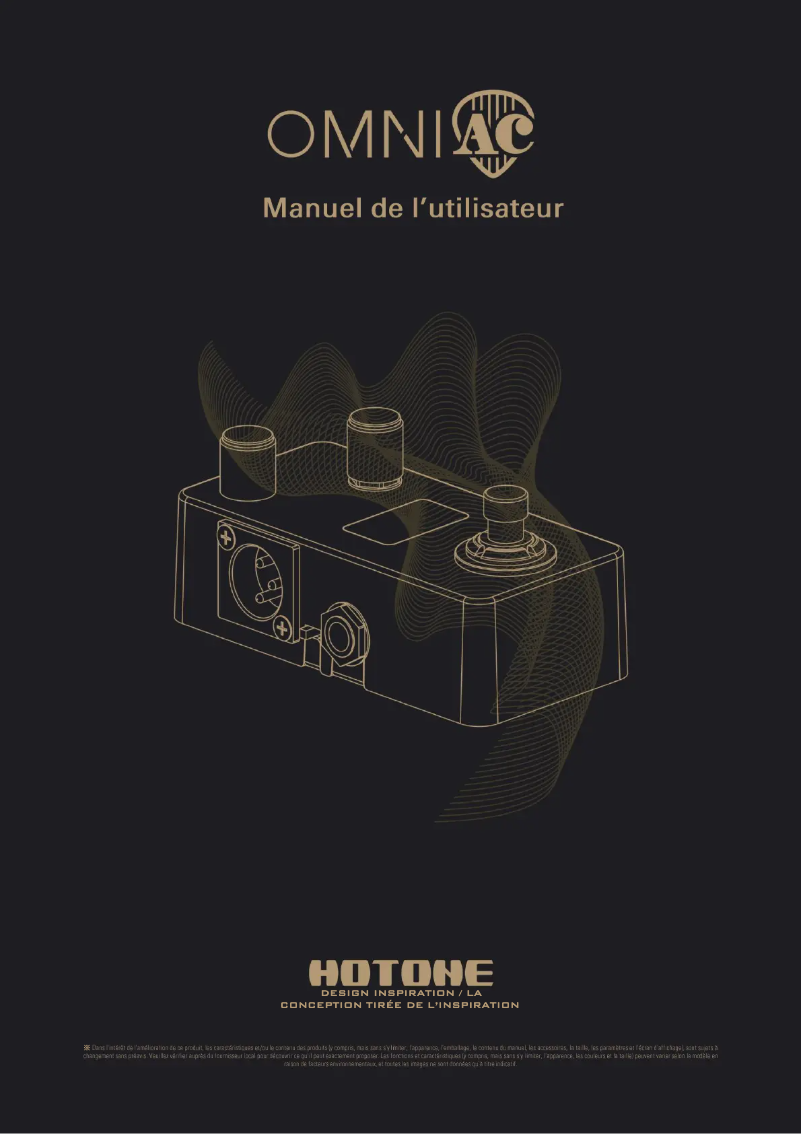 Image de la première page du manuel de l'appareil Omni AC
