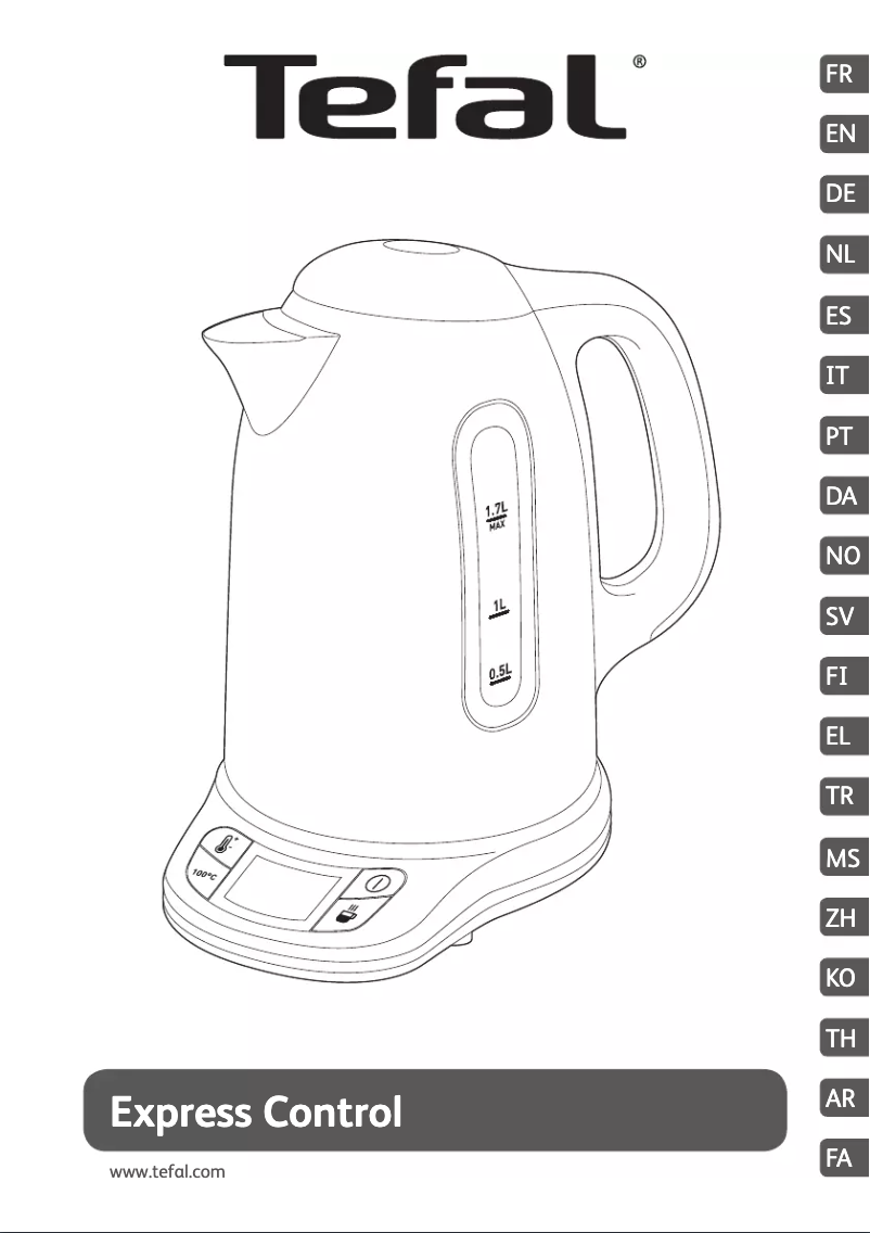 Page 1 de la notice Manuel utilisateur Tefal Express Control KI240D27