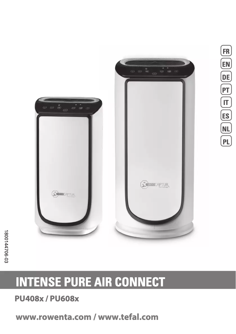 Page n°1 - Manuel utilisateur Rowenta Intense Pure Air Connect PU6080