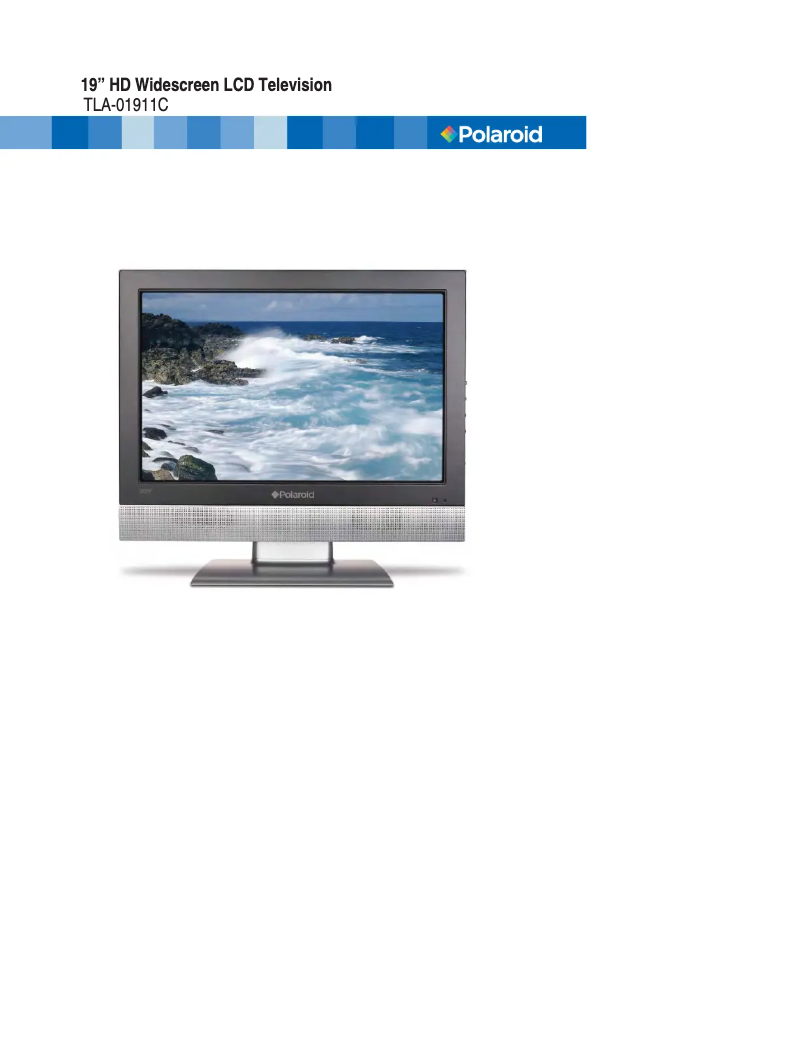 Image de la première page du manuel de l'appareil TLA-01911C
