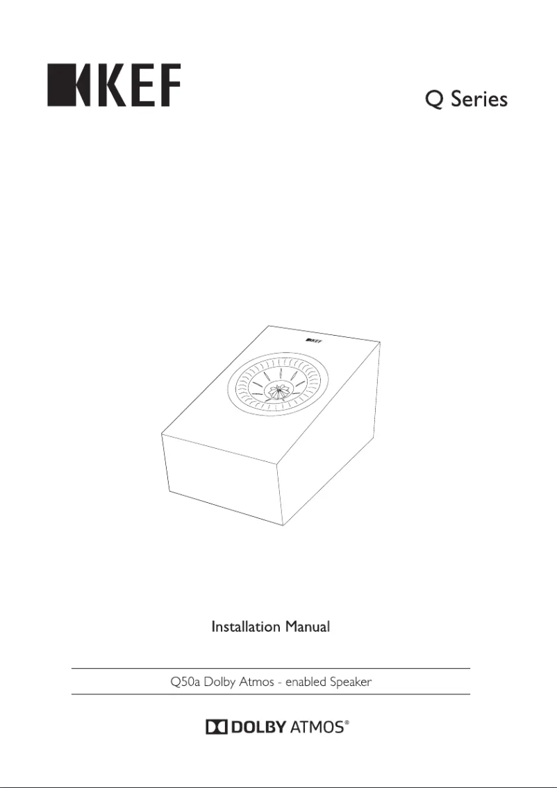 Página 1 del manual Manual de usuario KEF Q50a Dolby Atmos