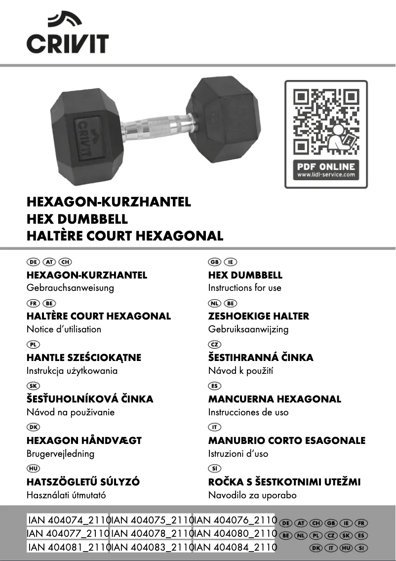 Página 1 del manual Manual de usuario Crivit IAN 404084