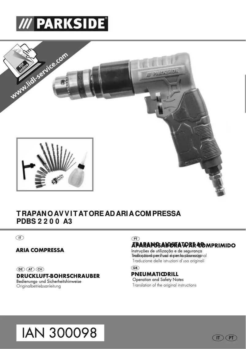 Page n°1 - Manuel utilisateur Parkside PDMH 4500 A5