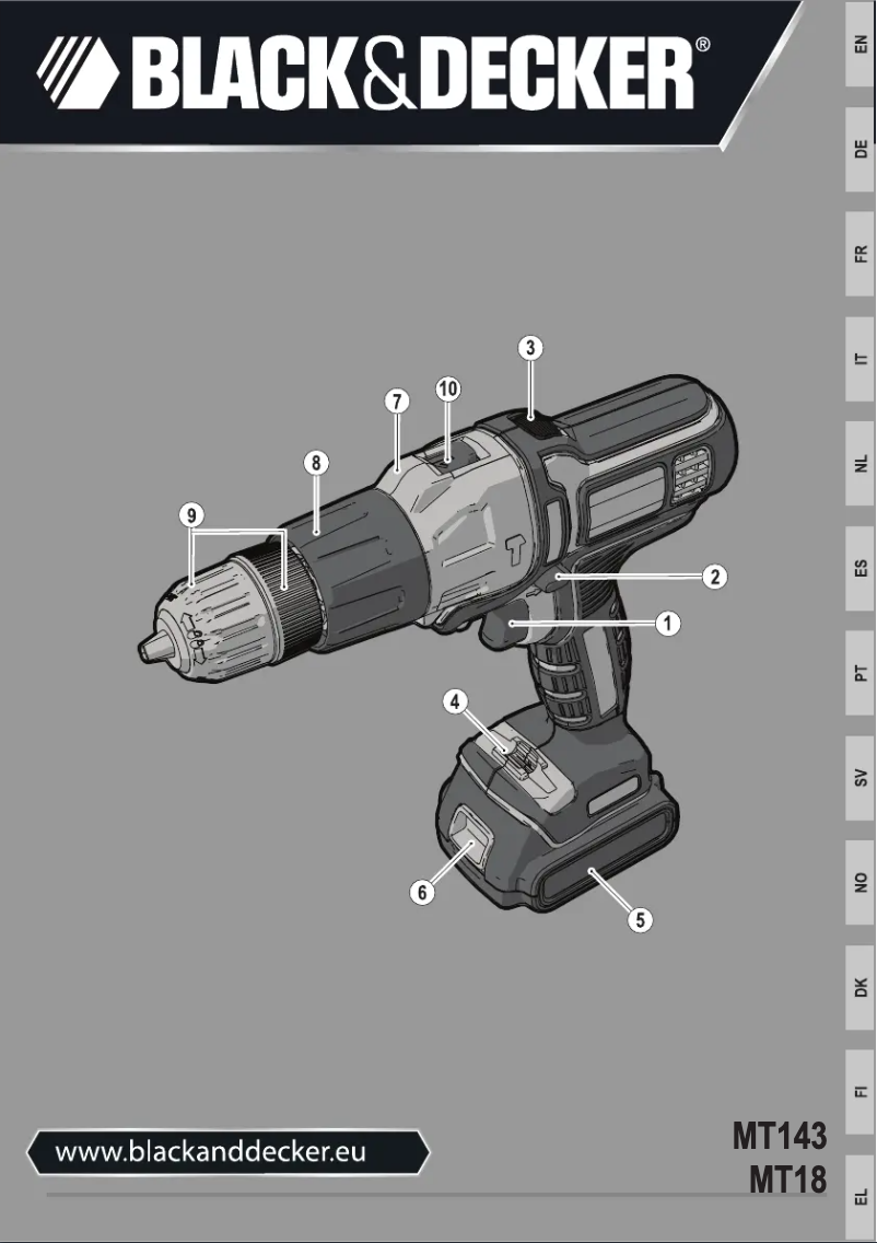 Page 1 de la notice Manuel utilisateur Black & Decker MT188