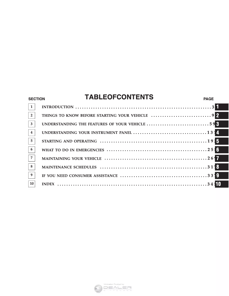 Page 1 de la notice Manuel utilisateur Chrysler 300c SRT8 (2007)