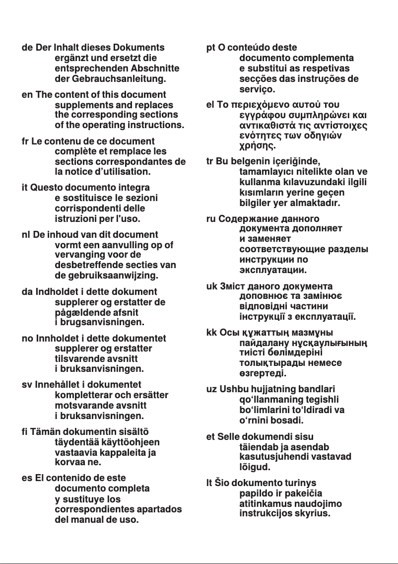Image de la première page du manuel de l'appareil K1514X7FF