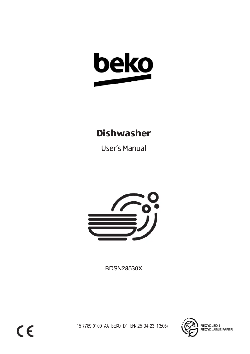 Page 1 de la notice Label énergétique Beko BDSN28530X