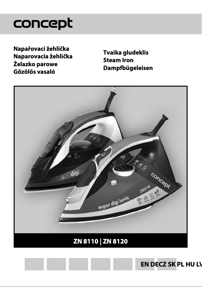 Page 1 de la notice Manuel utilisateur Concept ZN-8110