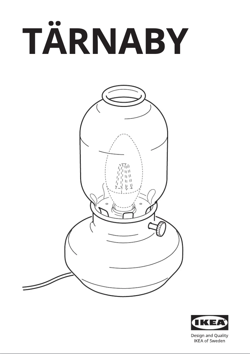 Image de la première page du manuel de l'appareil TÄRNABY 605.080.72