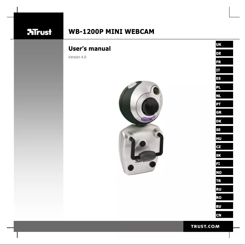 Image de la première page du manuel de l'appareil WB-1200P