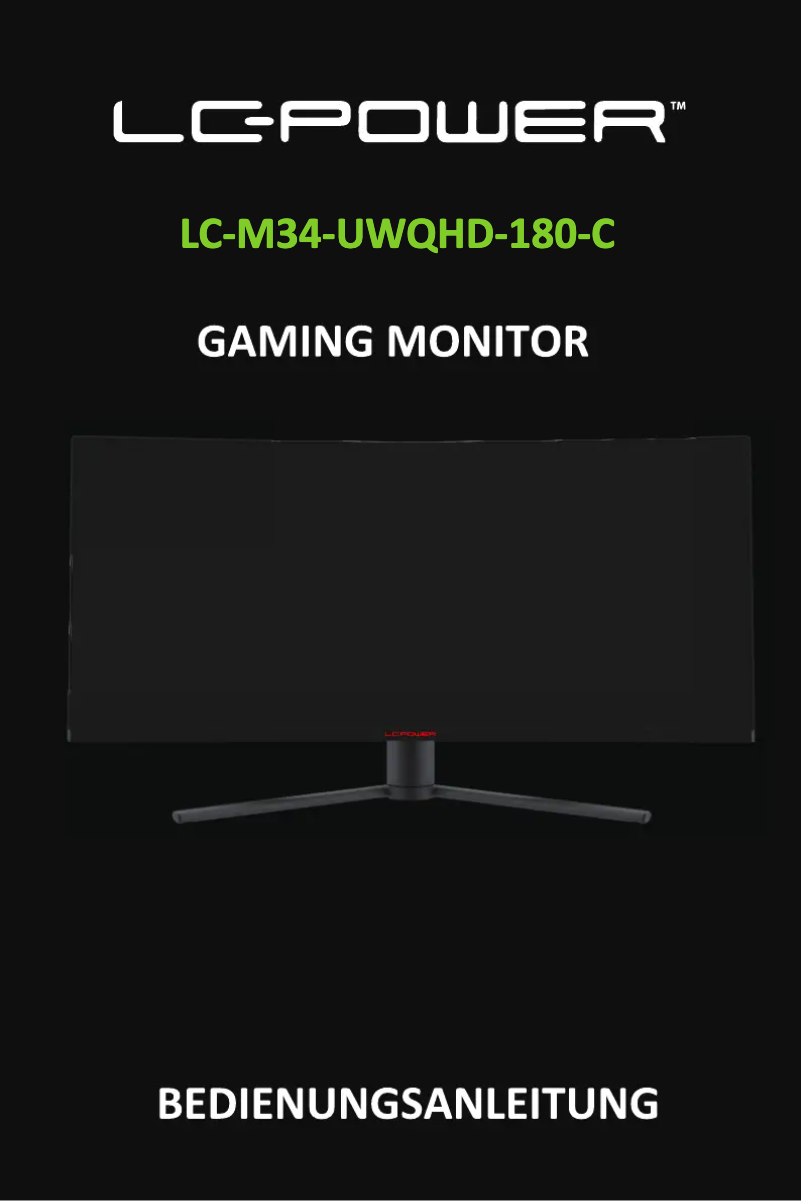 Página 1 del manual Manual de usuario LC-Power LC-M34-UWQHD-180-C