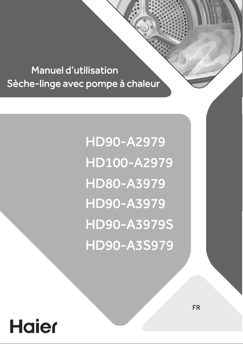 Page 1 de la notice Fiche technique Haier HD90-A2979
