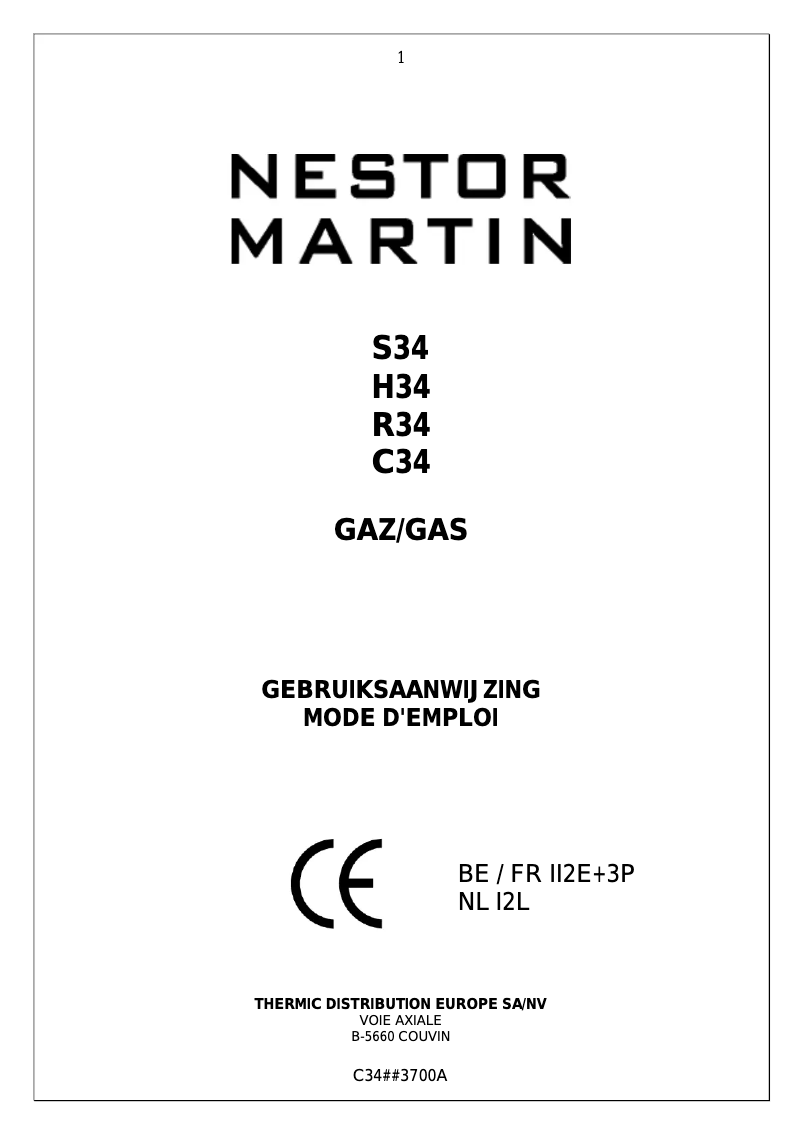 Image de la première page du manuel de l'appareil C34