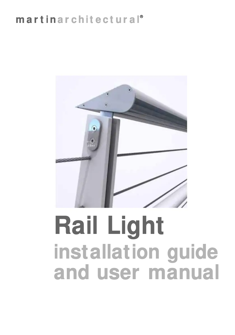 Image de la première page du manuel de l'appareil Rail Light
