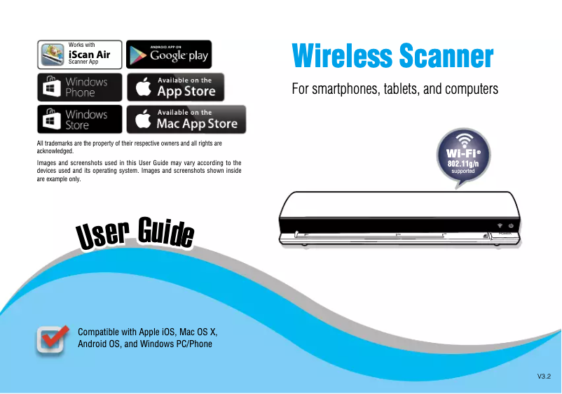 Page n°1 - Manuel utilisateur Mustek iScan Air S400W