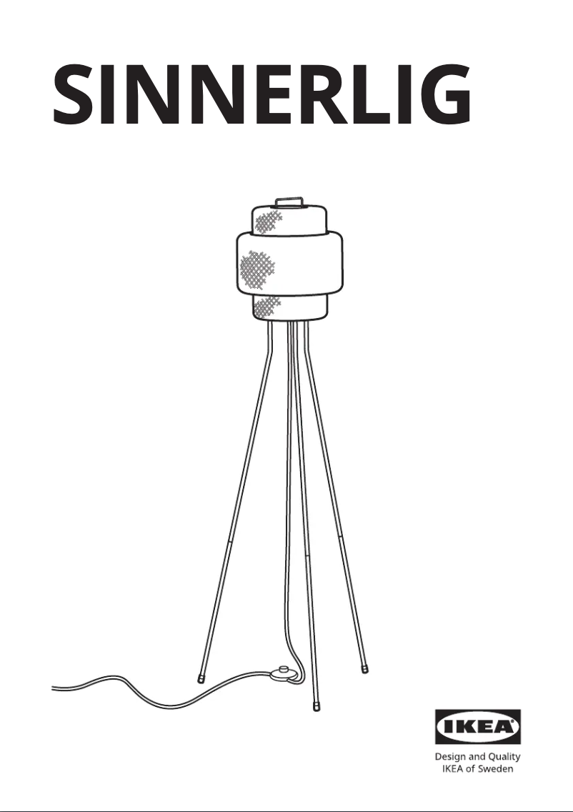 Image de la première page du manuel de l'appareil SINNERLIG 105.228.10