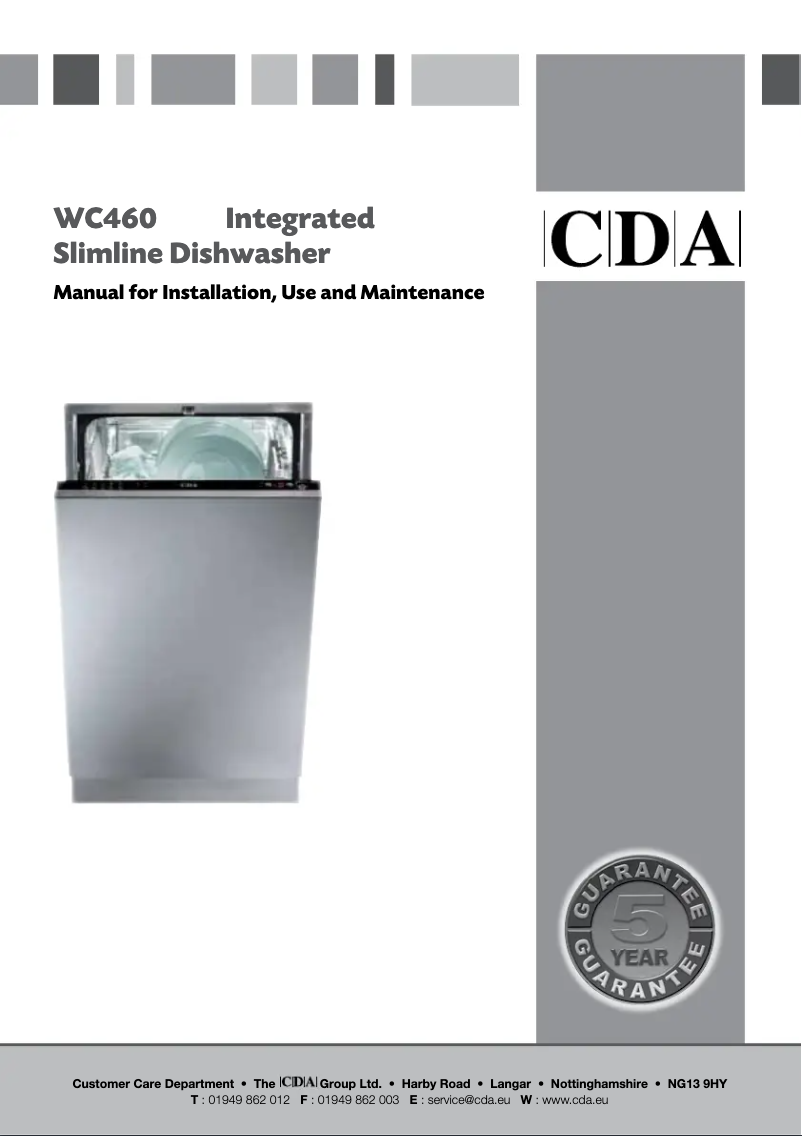 Image de la première page du manuel de l'appareil WC460