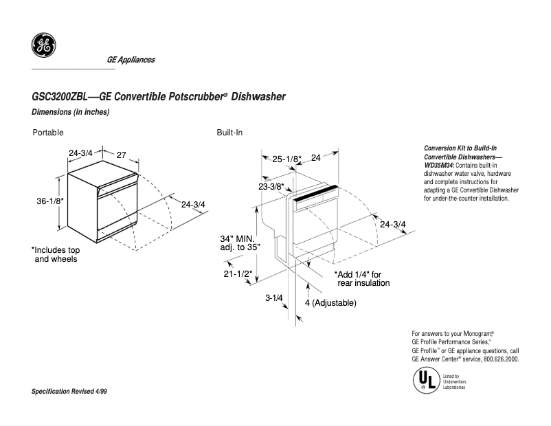Imagen de la primera página del manual del dispositivo GSC3200ZBL