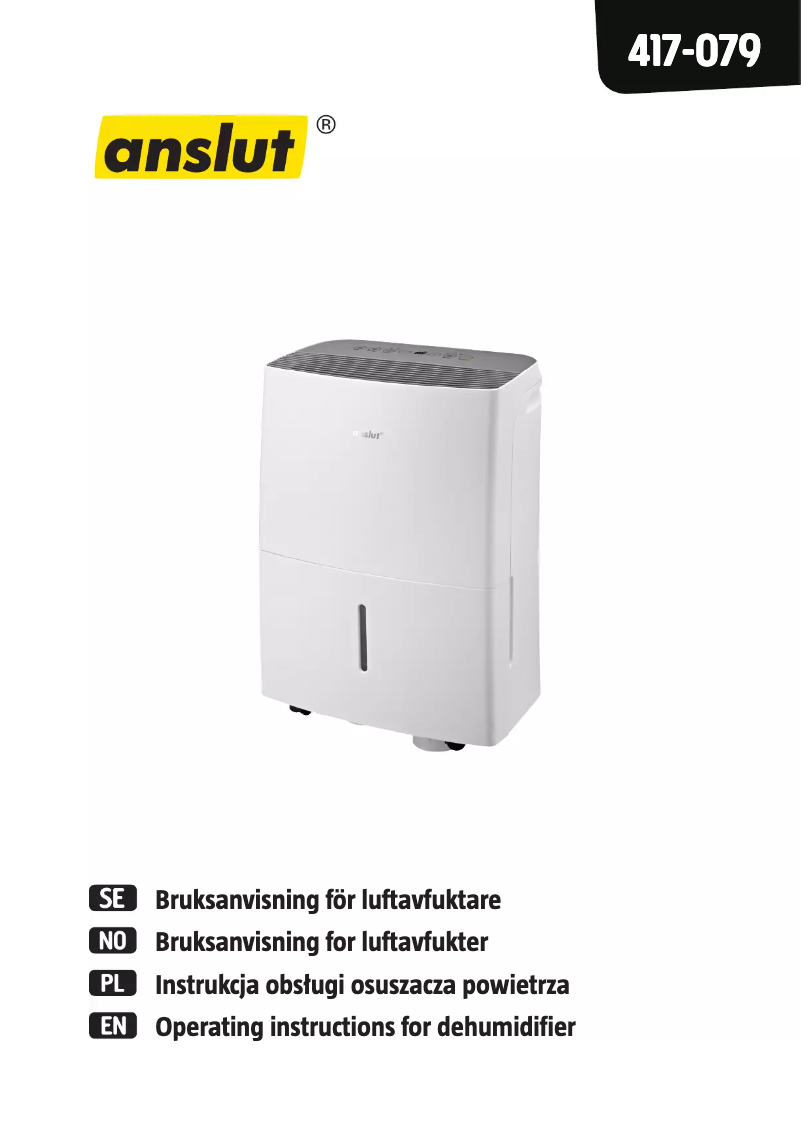 Image de la première page du manuel de l'appareil 417-079