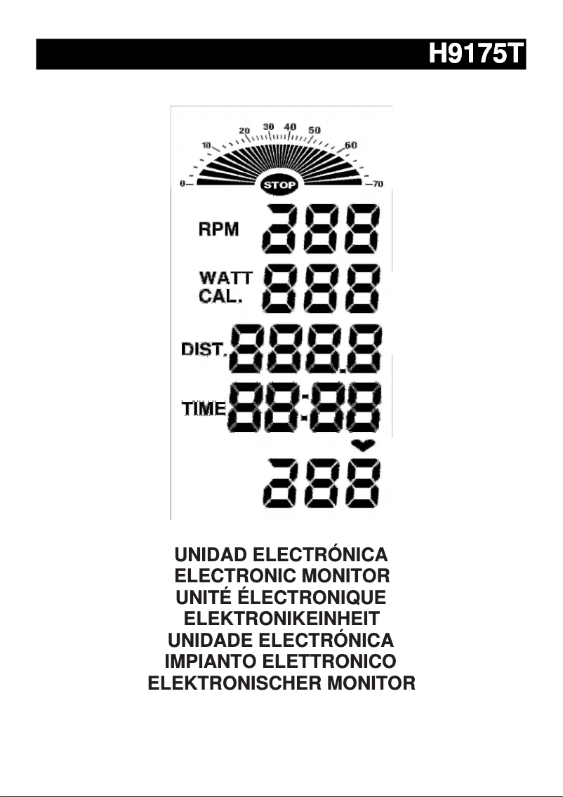Page 1 de la notice Manuel utilisateur BH Fitness H9175T