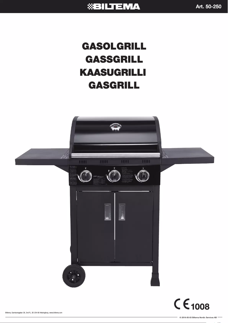 Image de la première page du manuel de l'appareil 50-250